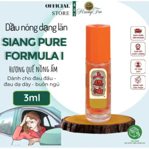 Dầu Lăn Nước Vàng Hương Quế Ông Già Siang Pure Oil Formula Ball Tip 3cc
