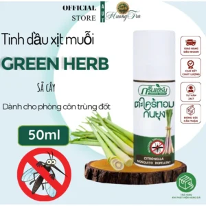 Dầu Xịt Chống Muỗi Hương Sả Green Herb 50ml