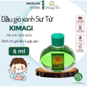 [Hương nhè nhẹ thảo dược ] Dầu Gió Xanh Kim Agi Hiệu Sư Tử Việt Nam 6ml