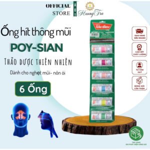 Combo 6 Ống Hít Thông Mũi 2 Đầu Poy-Sian Mark II Inhaler 1,7ml