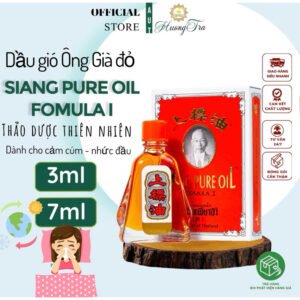 [Dành cho cảm cúm- đầy hơi] Dầu Gió Nước Đỏ Hiệu Ông Già Siang Pure Oil Formula I