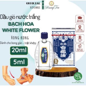 [ HongKong - Dành cho bong gân-trật chân] Dầu Gió Nước Trắng Bạch Hoa White Flower Hong Kong