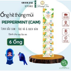 Combo 6 Ống Hít Peppermint Field Inhaler Orange Oil Essence 2ml