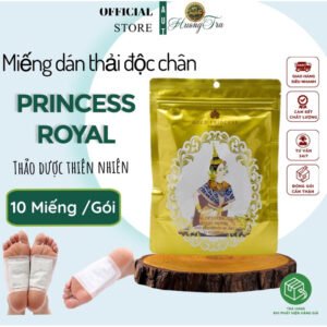 [Dành Cho Thải Độc Cơ Thể] Miếng Dán Lòng Bàn Chân Gold Princess (10 Miếng / Gói)