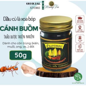 [M1025_Dành cho vết côn trùng đốt] Dầu Cù Là - Cao Xoa Bóp Thảo Dược Hiệu Cánh Buồm Xanh Thái Lan 50g