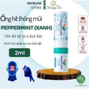 [ Dành cho nghẹt mũi do thời tiết] Ống Hít 2 Đầu Thông Mũi Peppermint Field Inhaler Aromatics 2 ml