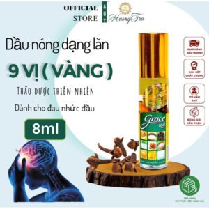 [Dành cho đau đầu_Mùi nồng ấm] Dầu lăn sâm 9 vị thảo dược Gold Grace Oil 8ml