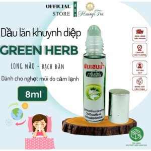 [Dành cho nghẹt mũi do cảm lạnh] Dầu nóng dạng lăn khuynh diệp Eucalyptus Green Herb 8ml
