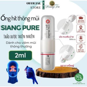 [Dành cho nghẹt mũi do trời lạnh _ Loại 1] Ống Hít Thông Mũi 2 Đầu Siang Pure Inhaler 2 In 1 2ml
