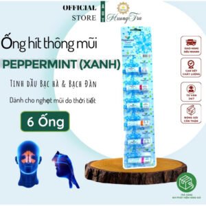 [Dành cho nghẹt mũi do thời tiết] Combo 6 Ống Hít 2 Đầu Thông Mũi Peppermint Field Inhaler Aromatics 2 ml