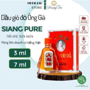 [Loại 3-Việt Nam sản xuất] Dầu Gió Nước Đỏ Giảm Đau Đầu Hiệu Ông Già Siang Pure Oil
