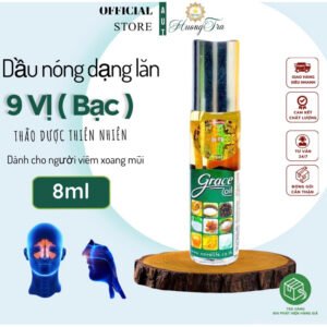 Dầu Lăn Sâm 9 Vị Thảo Dược Silver Grace Oil 8ml