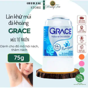 Lăn Khử Mùi Đá Khoáng Grace Chiết Xuất Thiên Nhiên