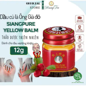 Dầu Cù Là Ông Già Đỏ Hương Quế Siang Pure Yellow Balm 12g