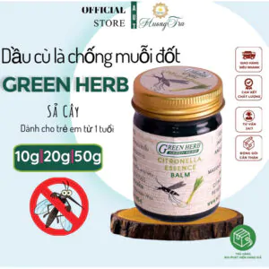 Dầu cù là sả cây - Cao sả Green Herb Citronella Essence Balm