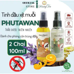 Combo 2 Chai Tinh Dầu Xịt Muỗi Và Côn Trùng Phutawan Citronella Fitz Fitz 100ml